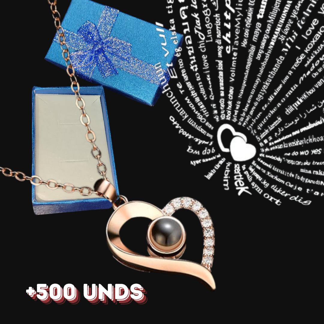 Collar Te amo Proyeccion CaJA REGALO