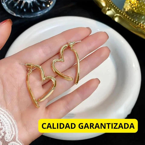 Pendientes  Aritos Heart+CAJAREGALO DP