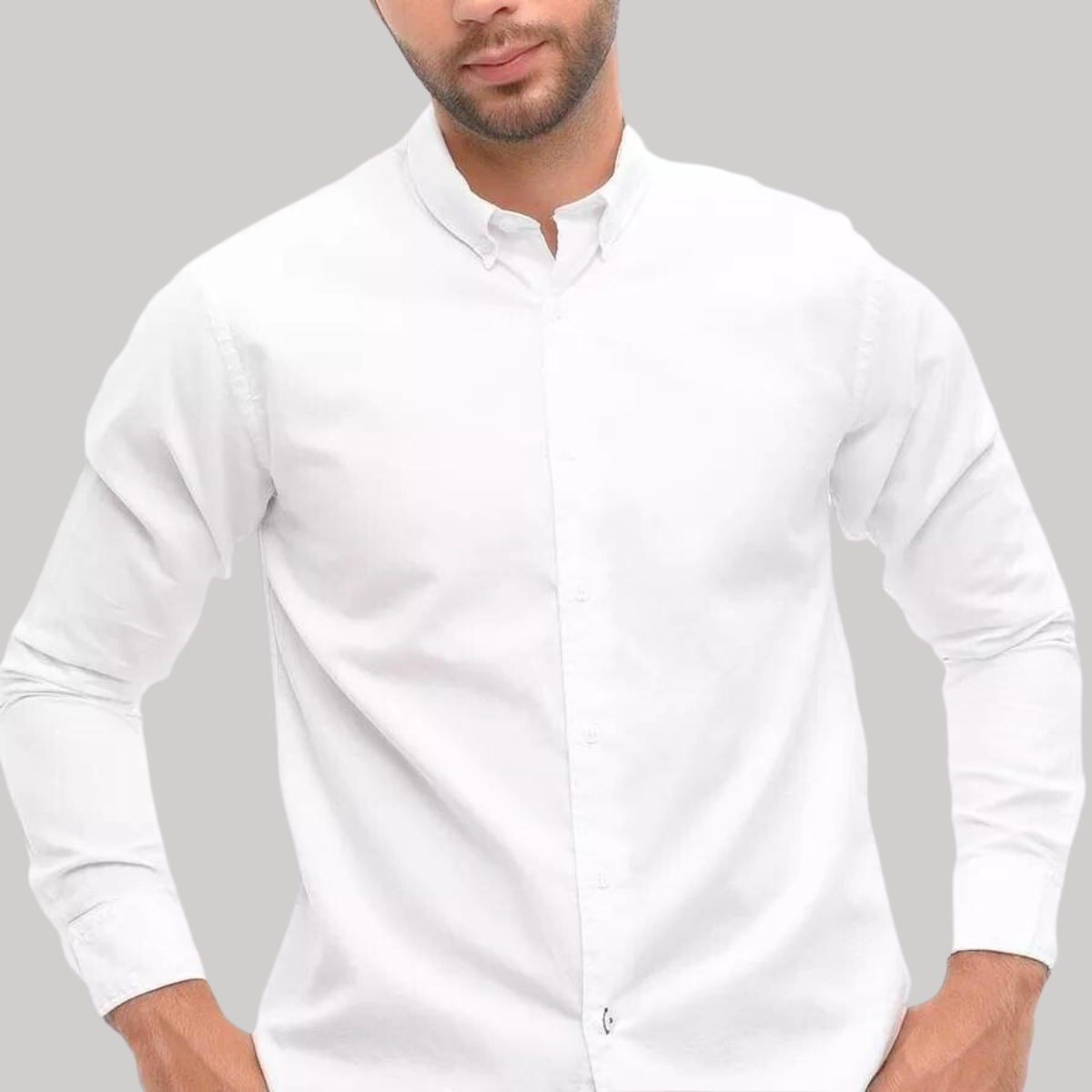 Camisa Slim Hombre Manga Larga