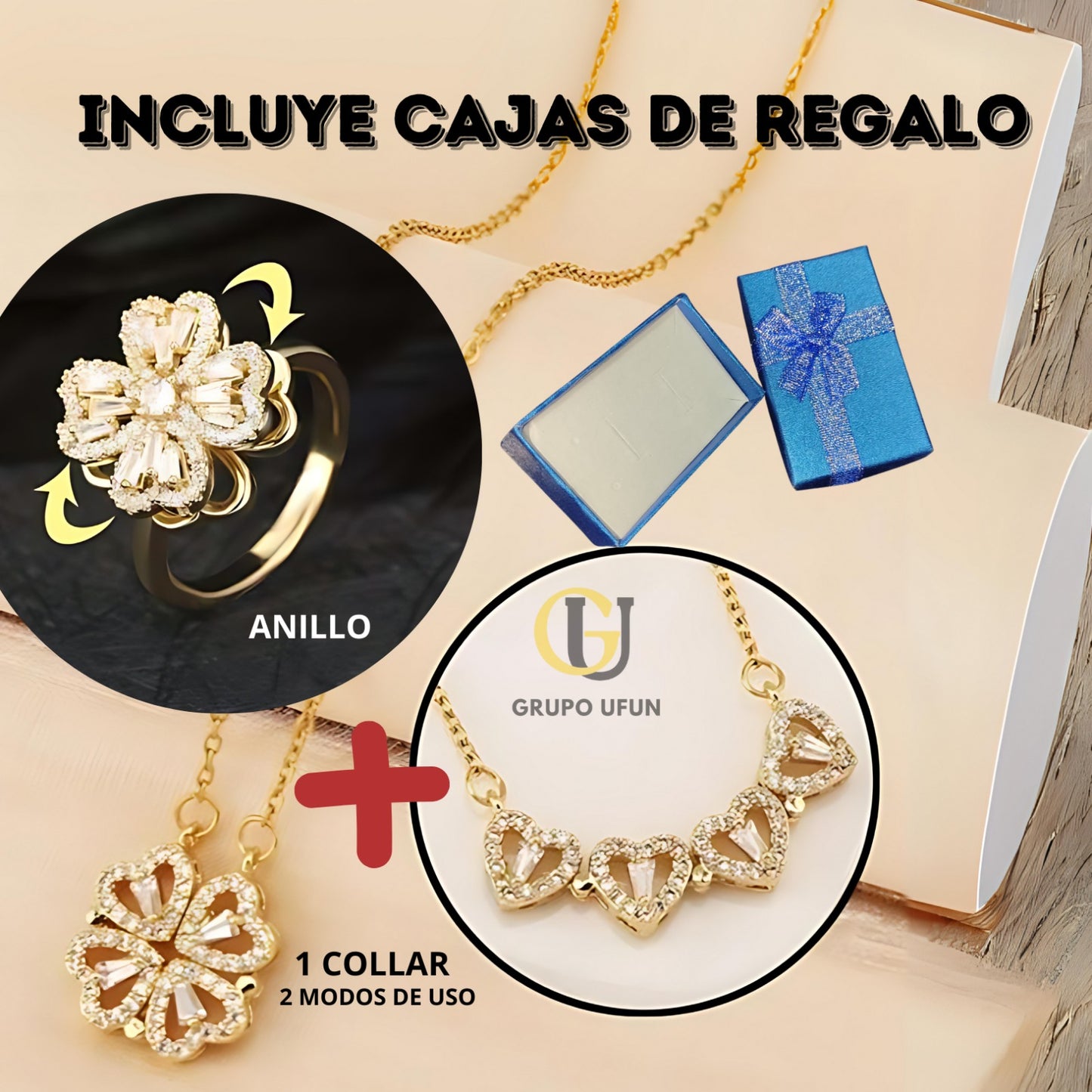 COMBO Trebol Corazon CAJA REGALO DP