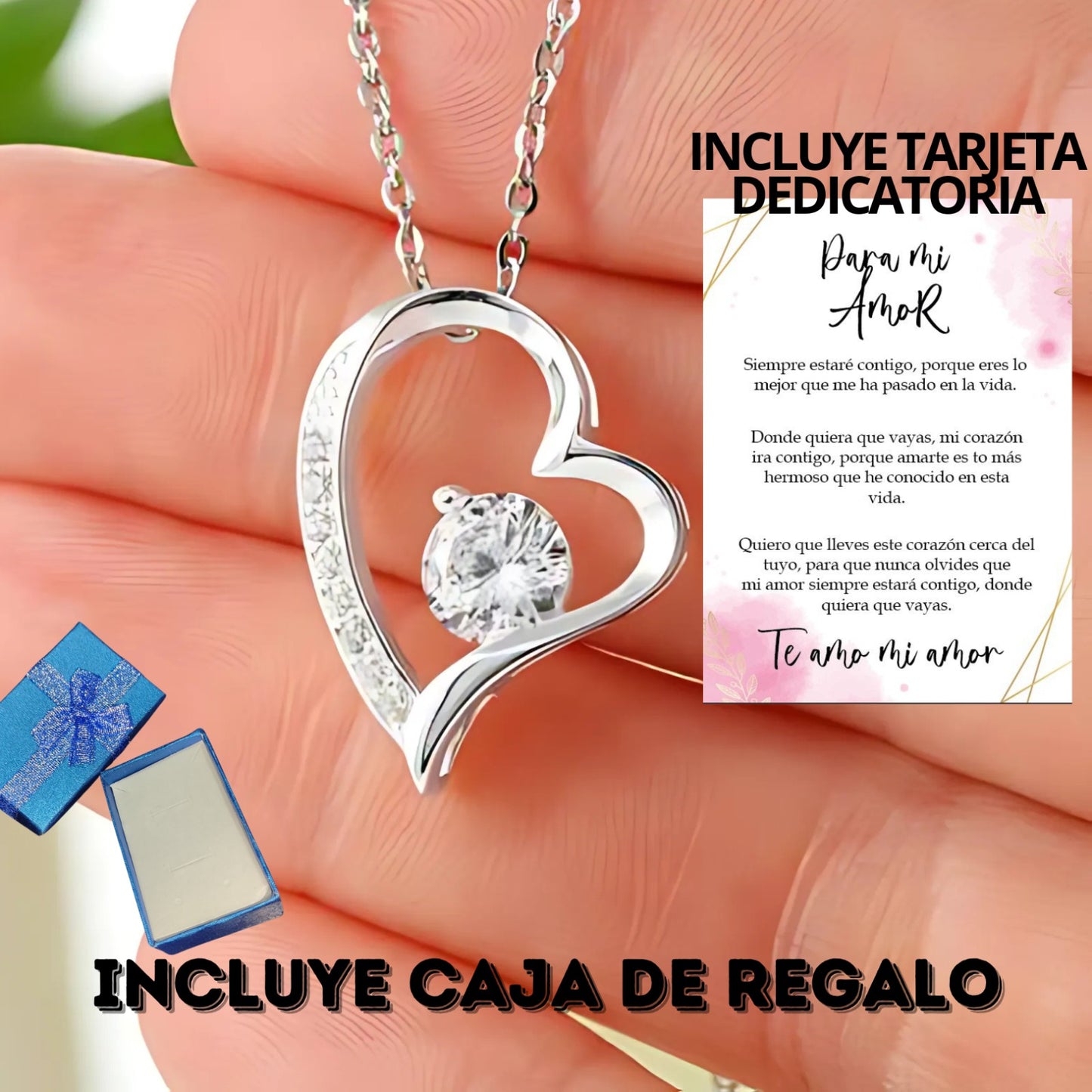 Collar Corazón TarjAmor +CAJA REGALO  SP